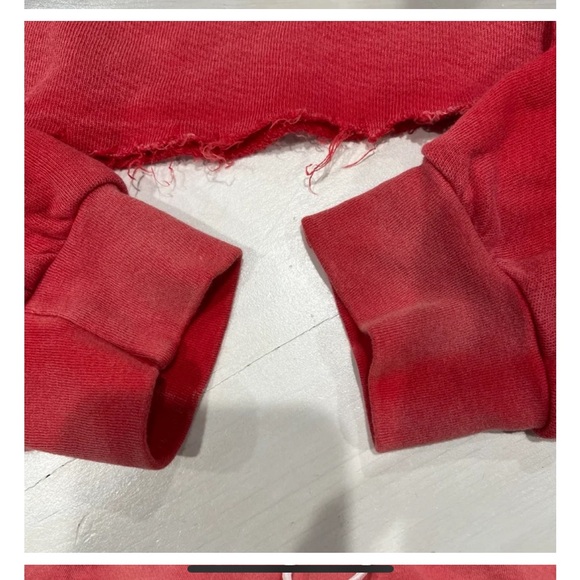 Michael Lauren red‎ brick crewneck and sweatpants set XS - Picture 9 of 10